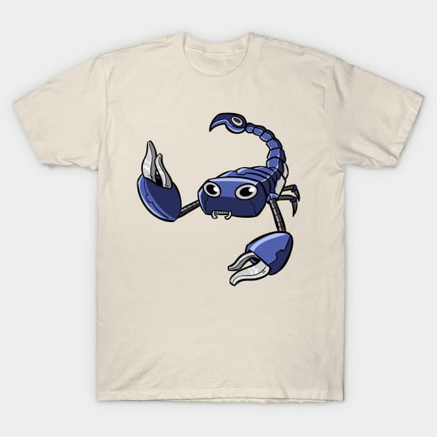 Scorpion Robotic Zodiac Sign T-Shirt by wtama